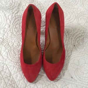 Red Suede Heels